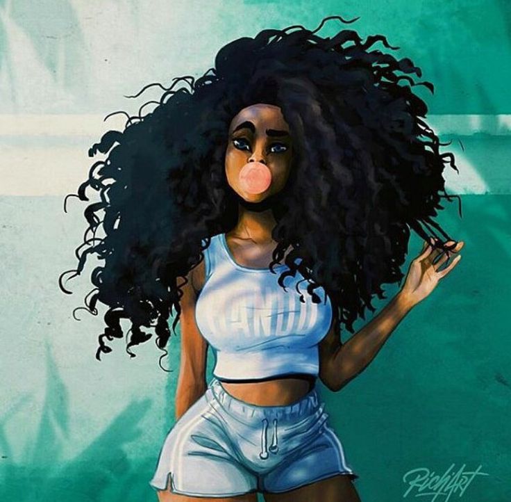 Afro Hair Art Drawing