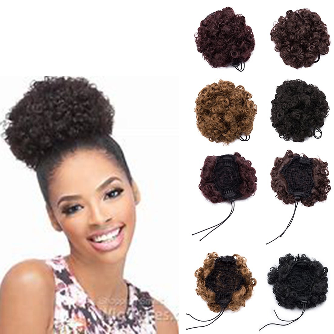 Afro Hair Bun Extension