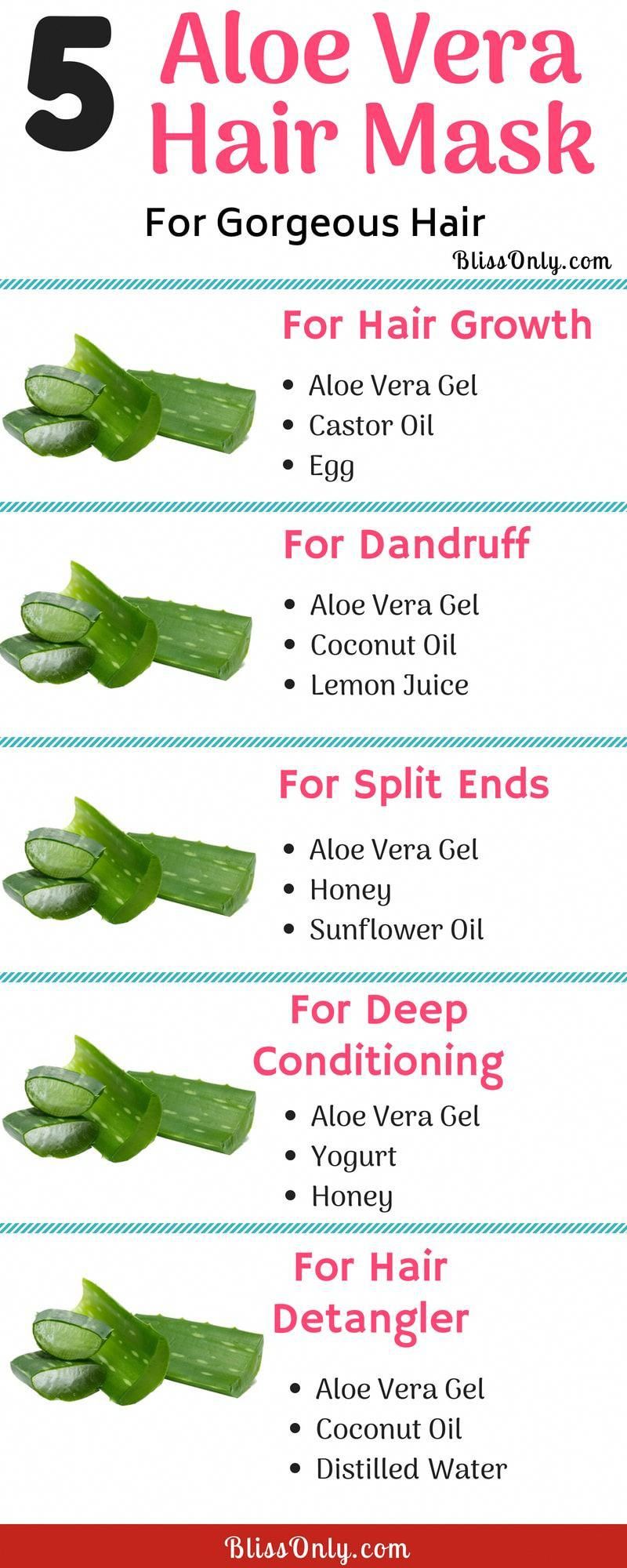 Aloe Vera Hair Mask For Frizzy Hair