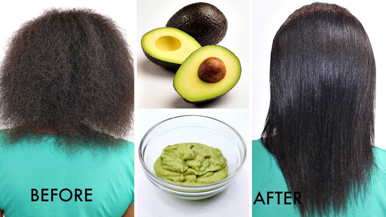 Avocado Hair Mask Before And After