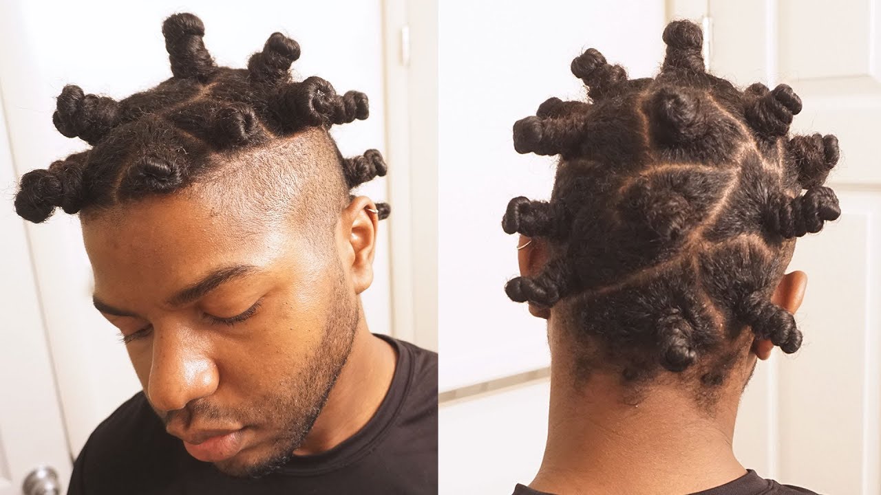 Bantu Knots Mens Hair