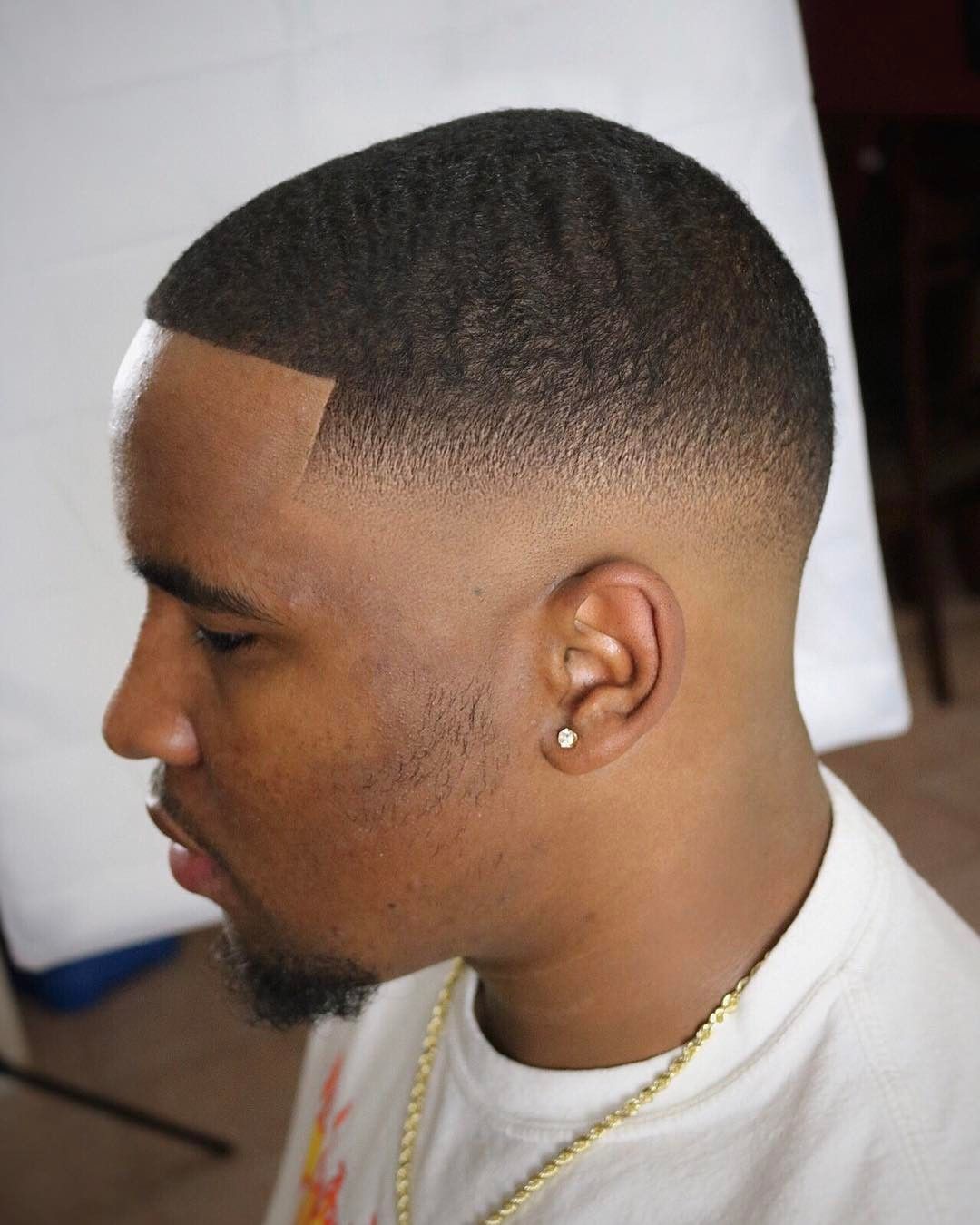 Bald Fade Haircut Black Man