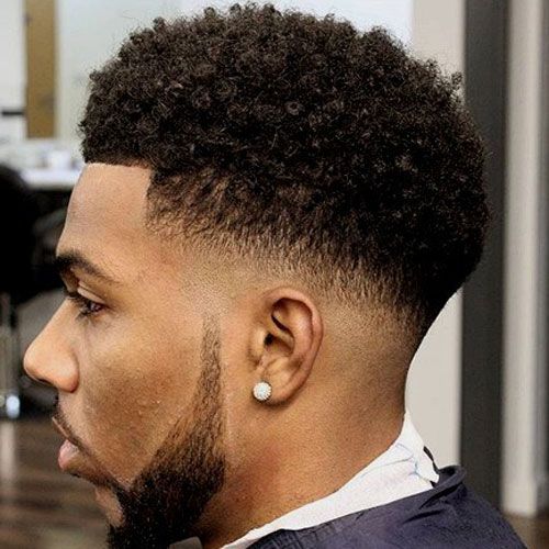 Black Mens Haircut Fade Sides